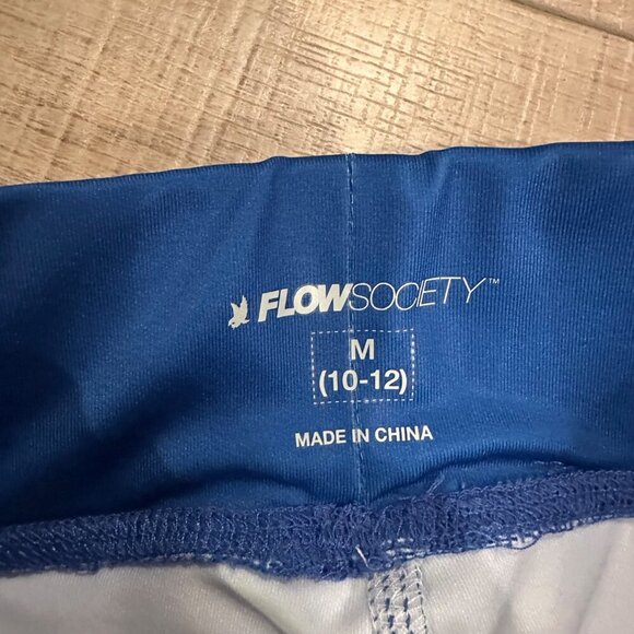 FLOWSOCIETY YOUTH BLUE ACTIVE LEGGINGS NEW 10/12 - Picture 3 of 5